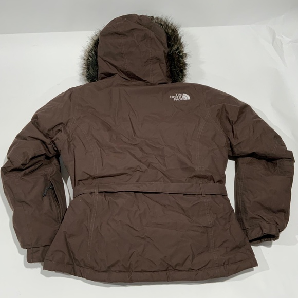 The North Face Brown Goose Down 550 Coat Puffer Jacket Size M - Picture 4 of 6